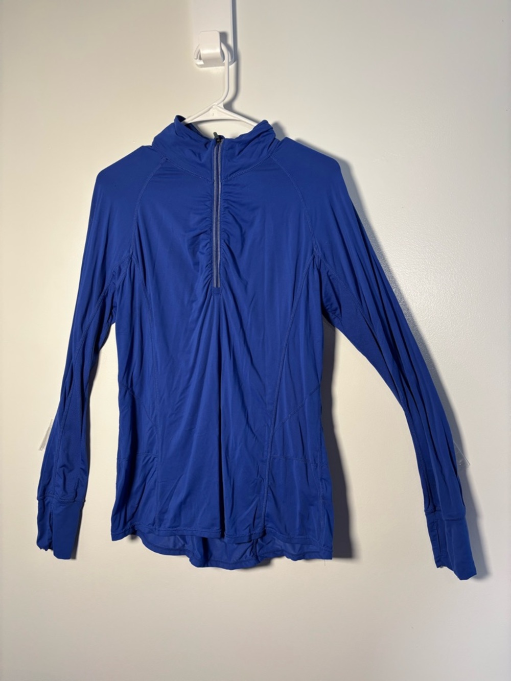 Tangerine Royal Blue Performance Zip-Up Top